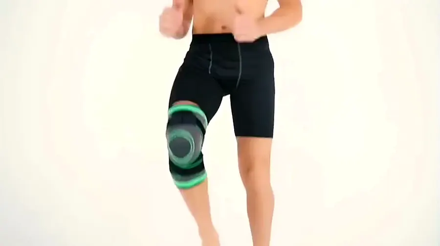 KneeNetic sleeve in motion during a mobility demonstration